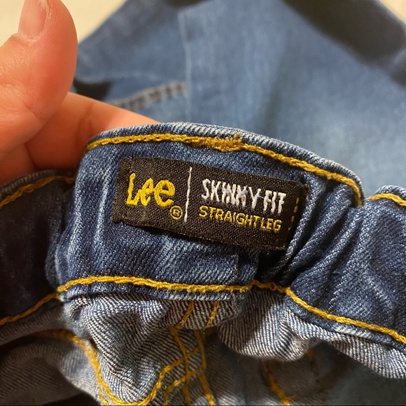 Boy’s Lee Skinny Fit Straight Leg Blue Jeans - Picture 6 of 6